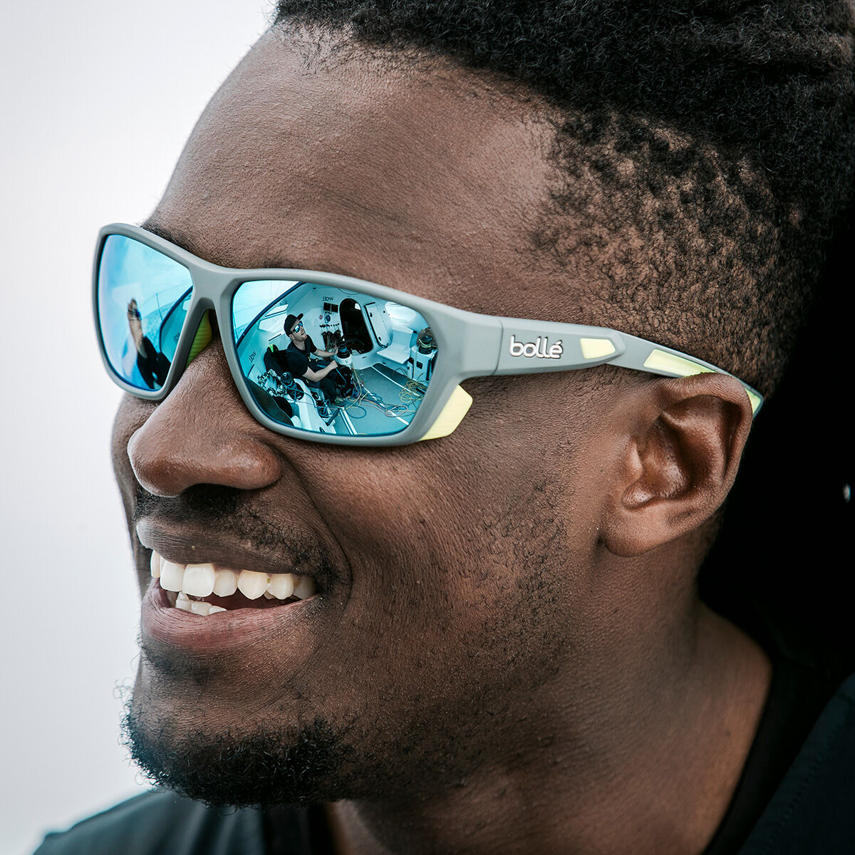 AIRFIN, Grey Matte Acid-Sky Blue Polarized, hi-res image number null